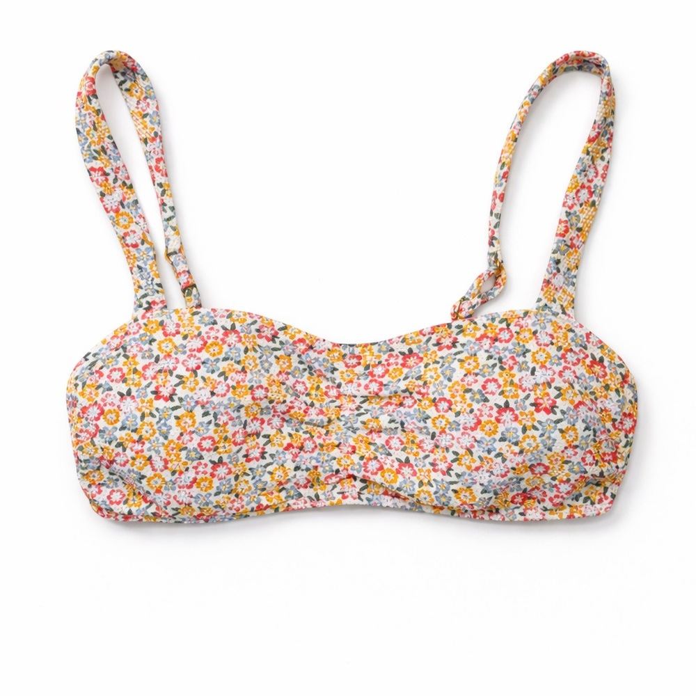 Hollister floral print bikini top size xs excellent condition